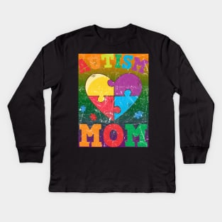 Autism Awareness T-ShirtAutism Mom Autism Awareness Heart T-Shirt_by Kids Long Sleeve T-Shirt